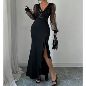 Rochie cu decolteu în V