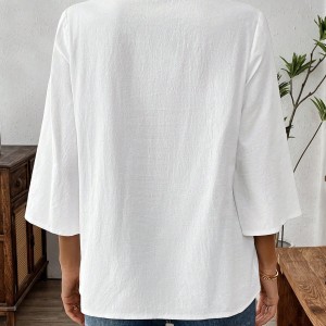 Bluză lejeră cu umăr căzut SHEIN