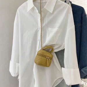 Bluză lejeră cu umăr căzut SHEIN