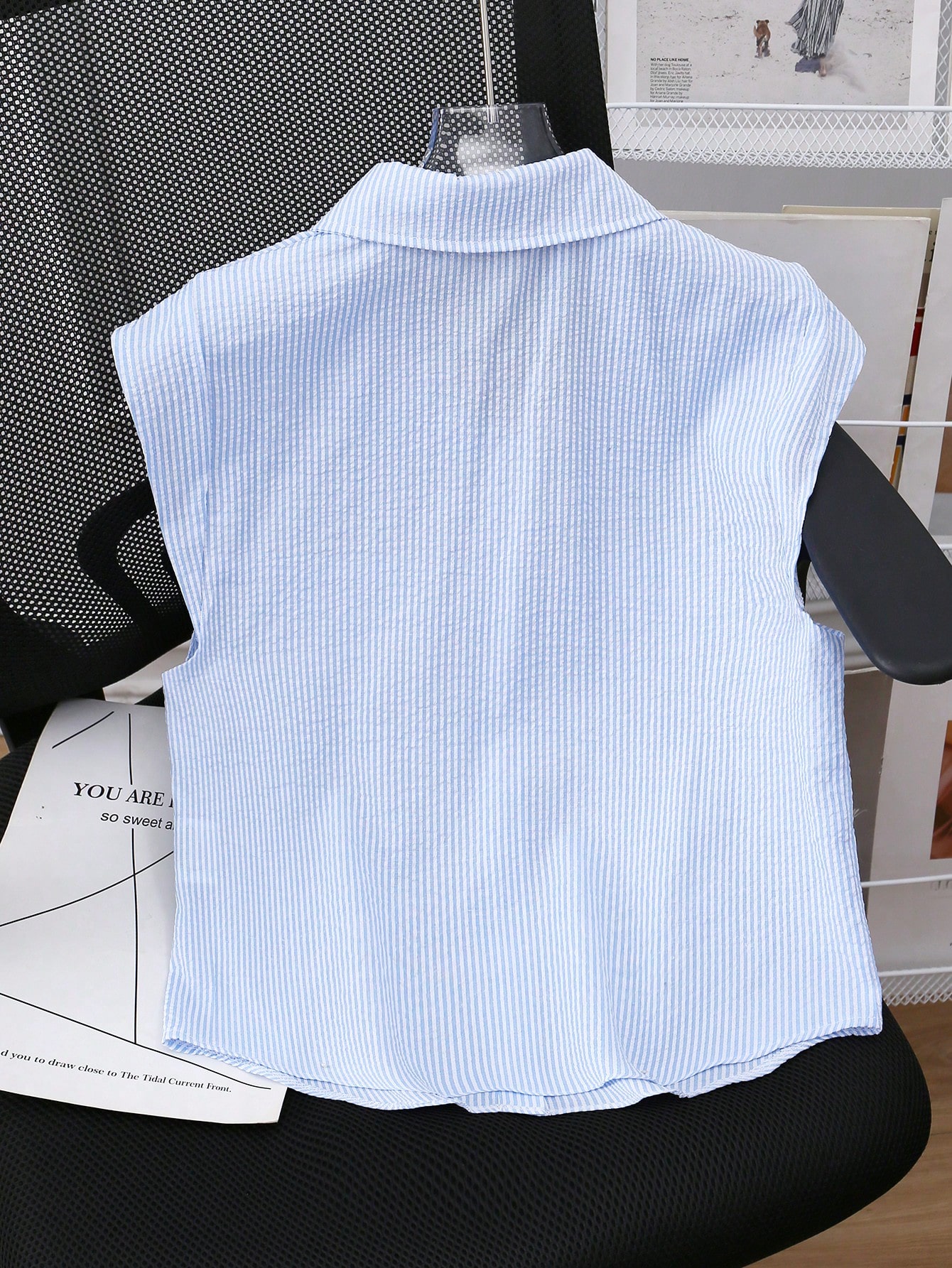 1742460071367001d1092e5bb24690a8f9f82ca5a0.jpg Bluză lejeră cu umăr căzut SHEIN